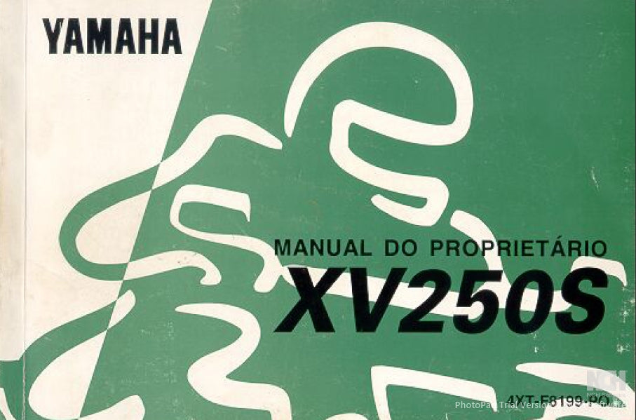 YAMAHA XV250S MOTOCICLETA MANUAL DO PROPRIETARIO 85 PAGINAS PORTUGUESE