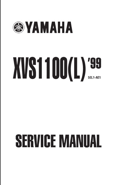 YAMAHA XVS1100(L) MOTORCYCLE SERVICE MANUAL 355 PAGES ENGLISH