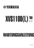 YAMAHA XVS1100(L) MOTORRAD WARTUNGSANLEITUNG 356 SEITE DEUTSCH