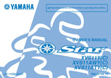 YAMAHA XVS11Y(C) XVS11AWY(C) XVS11ATY(C) STAR MOTORCYCLE OWNERS MANUAL 102 PAGES ENGLISH