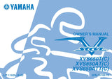 YAMAHA XVS650T(C( XVS650AT(C) XVS650ATT(C) V STAR MOTORCYCLE OWNER'S MANUAL 101 PAGES ENG