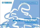 YAMAHA YFM350XR(C) WARRIOR ALL TERRAIN VEHICLE OWNERS MANUAL 174 PAGES ENGLISH