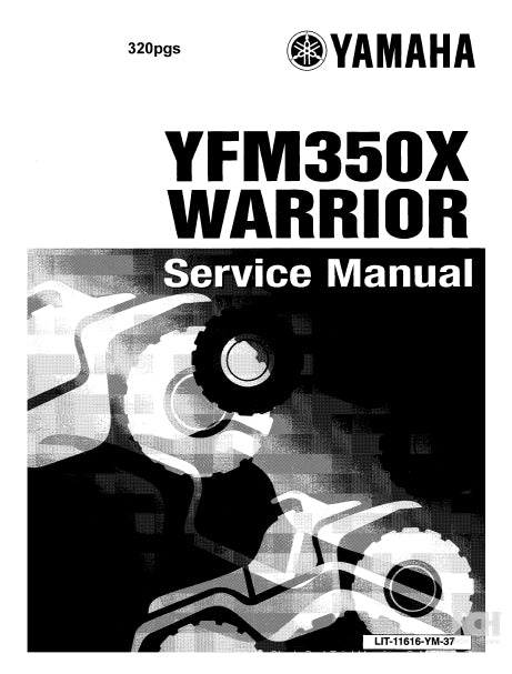 YAMAHA YFM350X WARRIOR ALL TERRAIN VEHICLE SERVICE MANUAL 311 PAGES ENGLISH