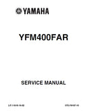 YAMAHA YFM400FAR ALL TERRAIN VEHICLE SERVICE MANUAL 481 PAGES ENGLISH