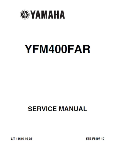 YAMAHA YFM400FAR ALL TERRAIN VEHICLE SERVICE MANUAL 481 PAGES ENGLISH
