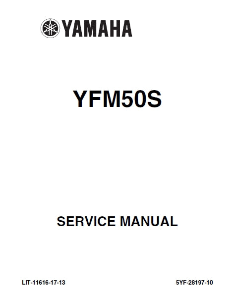 YAMAHA YFM50S ALL TERRAIN VEHICLE SERVICE MANUAL 236 PAGES ENGLISH