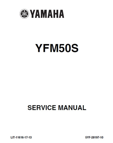 YAMAHA YFM50S ALL TERRAIN VEHICLE SERVICE MANUAL 236 PAGES ENGLISH
