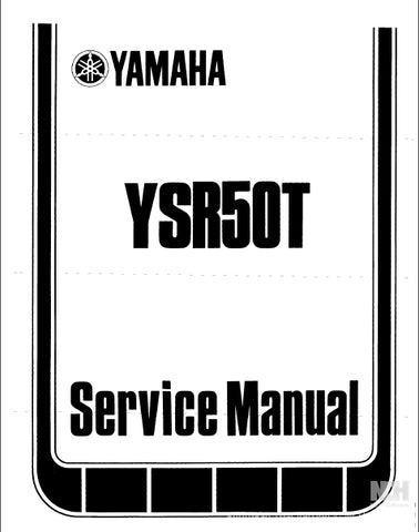 YAMAHA YSR50T MOTORCYCLE SERVICE MANUAL 232 PAGES ENGLISH