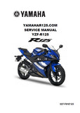 YAMAHA YZF-R125 MOTORCYCLE SERVICE MANUAL 356 PAGES ENGLISH