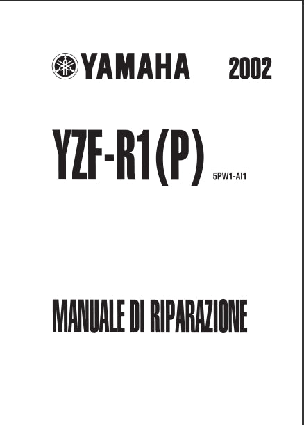 YAMAHA YZF-R1(P) MOTOCICLO MANUALE DI RIPARAZIONE 471 PAGINE ITALIANO