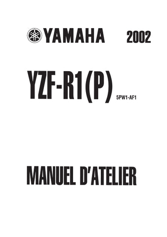 YAMAHA YZF-R1(P) MOTO MANUEL D'ATELIER 471 PAGES FRANCAIS