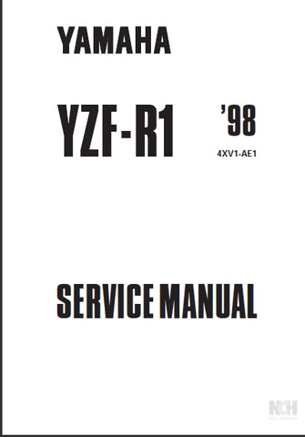 YAMAHA YZF-R1 MOTORCYCLE SERVICE MANUAL 418 PAGES ENGLISH