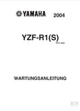 YAMAHA YZF-R1(S) MOTORRAD WARTUNGSANLEITUNG 494 SEITE DEUTSCH