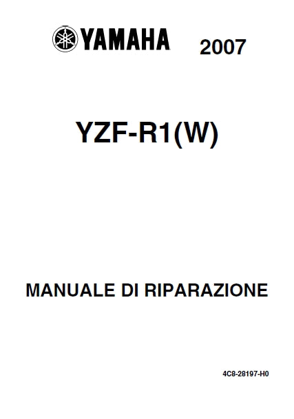 YAMAHA YZF-R1(W) MOTOCICLO MANUALE DI RIPARAZIONE 442 PAGINE ITALIANO