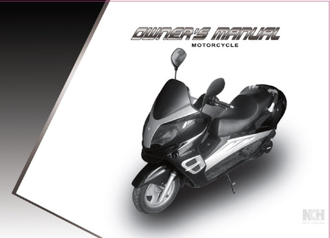 ZNEN ZN250T MOTORCYCLE OWNER'S MANUAL 43 PAGES ENG