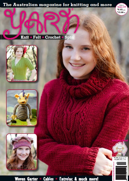 YARN 34 VOL 14 2014 KNITTING AND CROCHET PATTERNS KNITTING MAGAZINE 60 PAGES ENGLISH