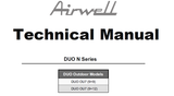 AIRWELL DUO N SERIES HEAT PUMP AIR CONDITIONERS TECHNICAL MANUAL INC WIRING DIAGS CONN DIAGS AND TRSHOOT GUIDE 44 PAGES ENG