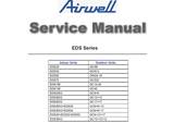 AIRWELL EDS SERIES HEAT PUMP AIR CONDITIONERS SERVICE MANUAL INC WIRING DIAGS CONN DIAGS TRSHOOT GUIDE AND PARTS LIST 113 PAGES ENG