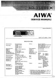 AIWA AD-3500E, K STEREO CASSETTE DECK SERVICE MANUAL INC PCBS SCHEM DIAG AND PARTS LIST 24 PAGES ENG