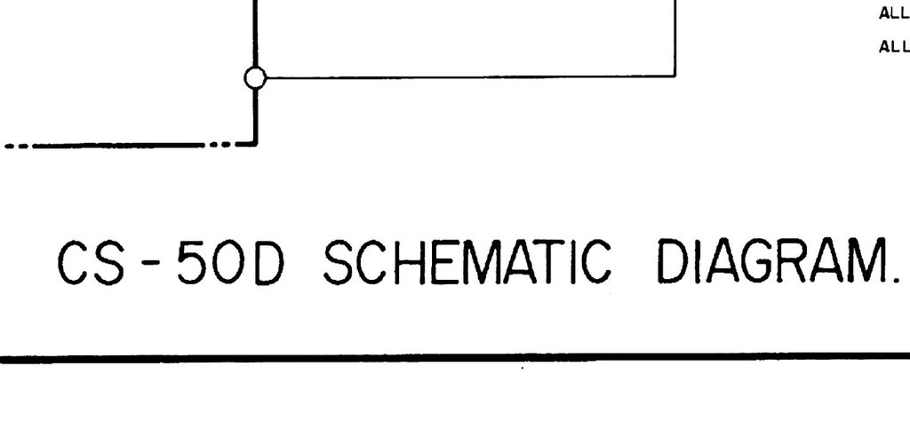 AKAI CS-50D CASSETTE TAPE RECORDER SCHEMATIC DIAGRAM 1 PAGE ENG