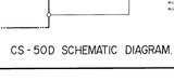 AKAI CS-50D CASSETTE TAPE RECORDER SCHEMATIC DIAGRAM 1 PAGE ENG