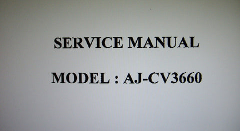 AKAI AJ-CV3660 PORTABLE CD SYSTEM SERVICE MANUAL INC BLK DIAG WIRING DIAG SCHEMS PCBS AND PARTS LIST 42 PAGES ENG