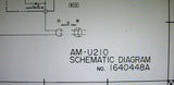 AKAI AM-U210 STEREO INTEGRATED AMP SCHEMATIC DIAGRAM 2 PAGES ENG