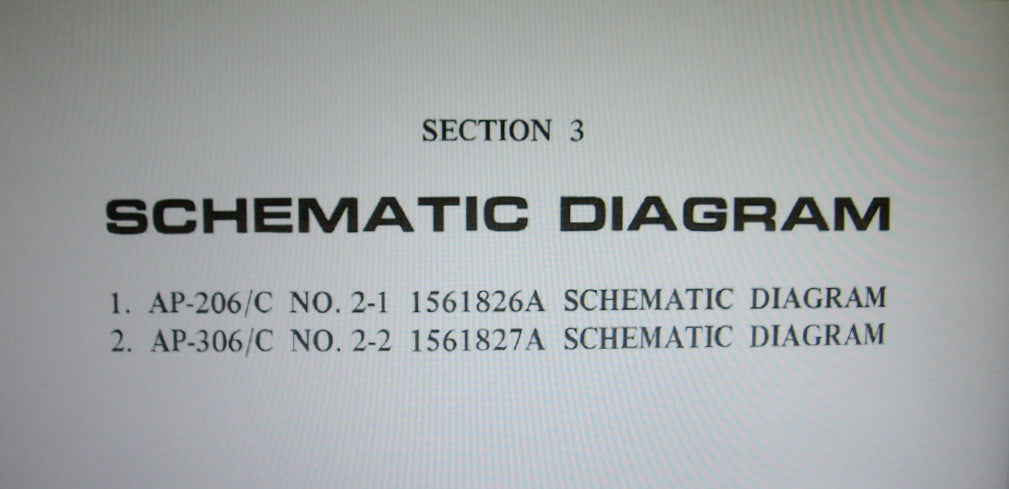 AKAI AP-206 AP-306 2 SPEED DIRECT DRIVE AUTO RETURN TURNTABLE SET OF SCHEMATICS 5 PAGES ENG