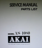AKAI AS-1070 AS-1080 AS-1080DB STEREO RECEIVER SERVICE MANUAL INC SCHEMS PCBS AND PARTS LIST 54 PAGES ENG