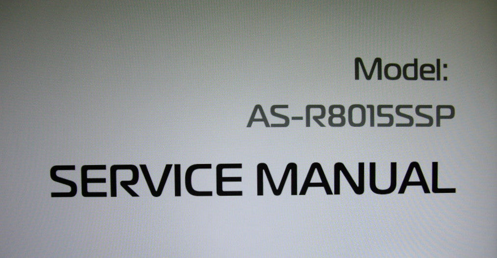 AKAI AS-R8015SSP SUBWOOFER SERVICE MANUAL INC SCHEMS PCBS AND TRSHOOT GUIDE 9 PAGES ENG
