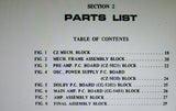 AKAI CS-30 CS-30D CS-33D CASSETTE STEREO TAPE DECK PARTS LIST 17 PAGES ENG