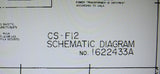 AKAI CS-F12 STEREO CASSETTE TAPE DECK SCHEMATIC DIAGRAM 2 PAGES ENG