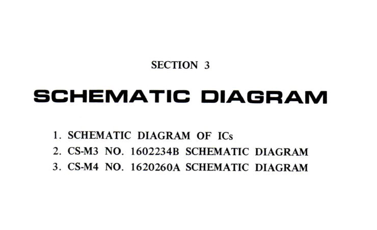 AKAI CS-M3 CS-M4 STEREO CASSETTE TAPE DECK SCHEMATIC DIAGRAMS 4 PAGES ENG