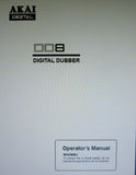 AKAI DD8 DIGITAL DUBBER OPERATOR'S MANUAL 88 PAGES ENG