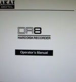 AKAI DR8 HARD DISC RECORDER OPERATOR'S MANUAL VER 1.0 145 PAGES ENG