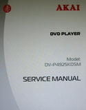 AKAI DV-P4925KDSM DVD PLAYER SERVICE MANUAL SCHEMATIC DIAGRAMS 9 PAGES ENG