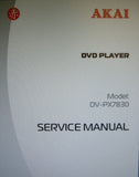 AKAI DV-PX7830 DVD PLAYER SERVICE MANUAL INC TRSHOOT GUIDE BLK DIAG SCHEMS PCBS AND PARTS LIST 35 PAGES ENG