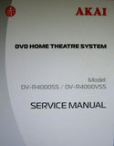 AKAI DV-R4000SS DV-R4000VSS DVD HOME THEATRE SYSTEM SERVICE MANUAL INC BLK DIAGS WIRING DIAG SCHEMS PCBS AND PARTS LIST 93 PAGES ENG