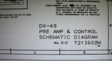 AKAI DX-49 STEREO CASSETTE TAPE DECK SCHEMATIC DIAGRAM 1 PAGE ENG