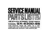 AKAI GX-630D-SS 4CH 2CH SURROUND REEL TO REEL STEREO TAPE DECK SERVICE MANUAL INC SCHEMS PCBS AND PARTS LIST 31 PAGES ENG