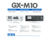 AKAI GX-M10 STEREO CASSETTE TAPE DECK OPERATOR'S MANUAL INC CONN DIAGS AND TRSHOOT GUIDE 18 PAGES ENG FRANC DEUT