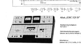 AKAI GXC-325D CASSETTE STEREO TAPE DECK SCHEMATIC DIAGRAMS 2 PAGES ENG