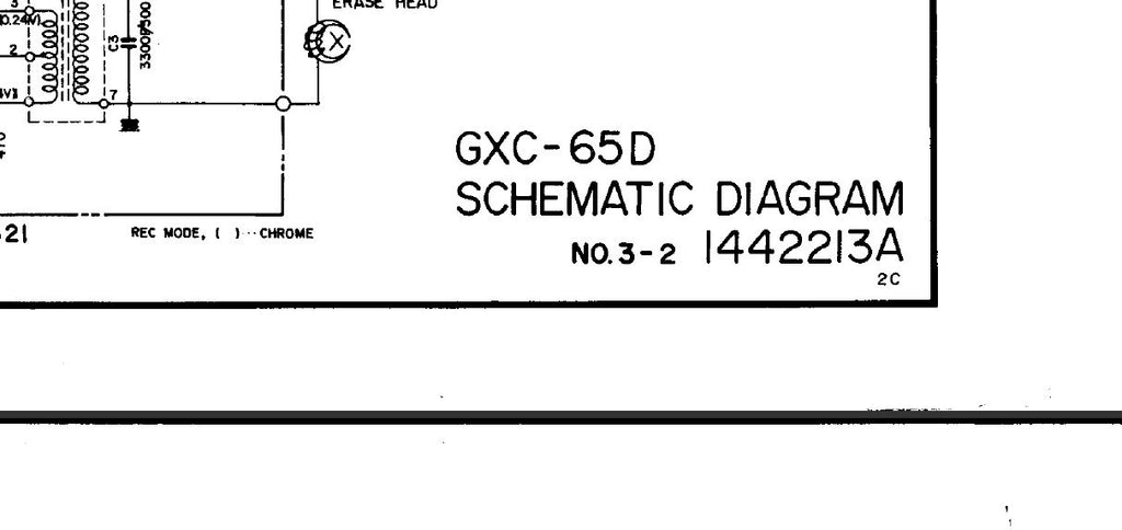 AKAI GXC-65 GXC-65D STEREO CASSETTE TAPE DECK SCHEMATIC DIAGRAMS 6 PAGES ENG