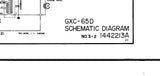 AKAI GXC-65 GXC-65D STEREO CASSETTE TAPE DECK SCHEMATIC DIAGRAMS 6 PAGES ENG