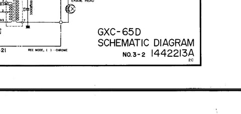 AKAI GXC-65 GXC-65D STEREO CASSETTE TAPE DECK SCHEMATIC DIAGRAMS 6 PAGES ENG