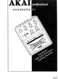 AKAI HEADRUSH E1 TAP DELAY TAPE ECHO SIMULATOR LOOPING RECORDER REFERENCE MANUAL 6 PAGES ENG FRANC DEUT