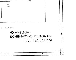 AKAI HX-M630W STEREO DOUBLE CASSETTE TAPE DECK SCHEMATIC DIAGRAMS 13 PAGES ENG