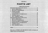 AKAI HX-R5 GX-R6 STEREO CASSETTE TAPE DECK PARTS LIST 18 PAGES ENG