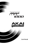 AKAI MPC1000 MUSIC PRODUCTION CENTER QUICK MANUAL 11 PAGES ENG