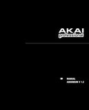 AKAI MPC2500 MUSIC PRODUCTION CENTER REFERENCE MANUAL ADDENDUM VER 1.2 22 PAGES ENG